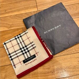 Burberry Classic Pocket Square Kerchief Scarf